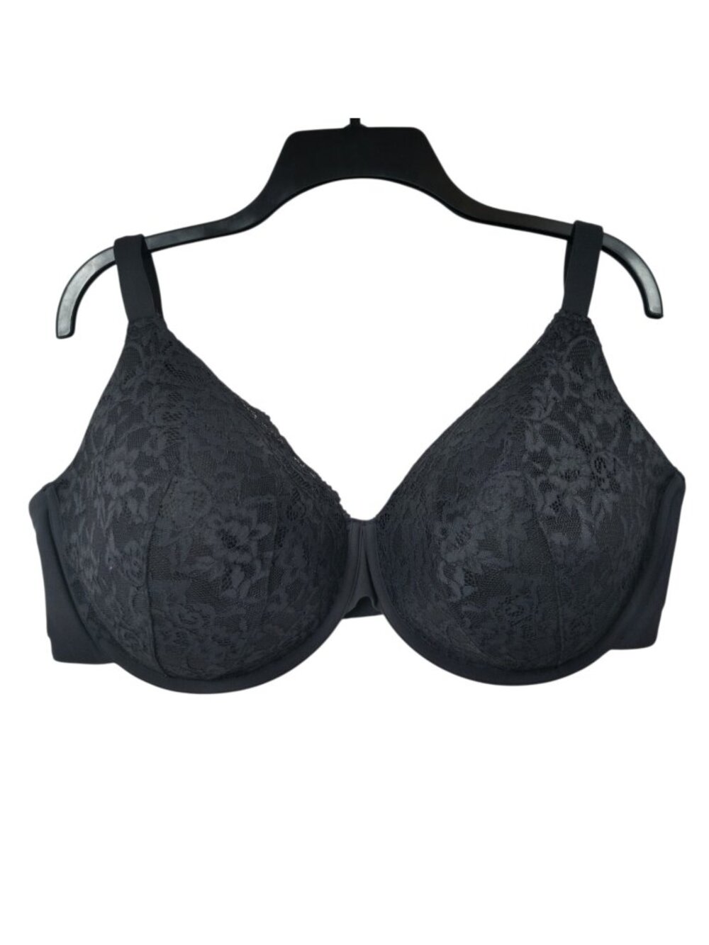 SKIMS 42D Black Lace Full Coverage Underwire Bra Plus Size
